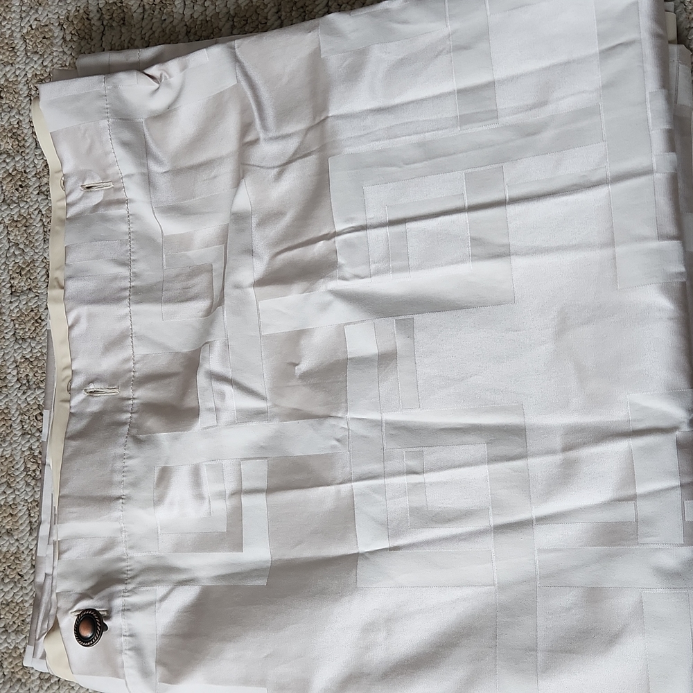 Hotel collection like new shower curtain, liner and hooks